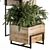 315 Indoor Plant Set: Wood Box 3D model small image 2