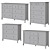 IKEA HEMNES 8-Drawer Dresser 3D model small image 4