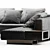 Modern Italian Design: Minotti Roger Sofa 3D model small image 3