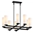 Sleek Sonneman 8-Light Pendant 3D model small image 1