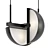 Elegant Trapeze Pendant Lamp 3D model small image 1