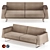 Avana_301 Sofa: Italian Quality by Quadrifoglio Group 3D model small image 3