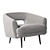 Elegant Millie Chair: Modern 2015 Design 3D model small image 1