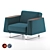 Avana 101 Armchair: Italian Style and Comfort 3D model small image 4