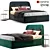 Dalty Bed: Stylish and Versatile Design 3D model small image 1