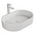 Elegant Oval Ceramic Washbasin 3D model small image 2