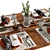 Elegant 4-Piece Table Setting 3D model small image 3