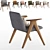 Libera Armchair - Elegant Living Room Seating 3D model small image 6