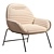 Mii Lounge Chair: Sleek and Comfortable 3D model small image 3