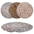 Round Rugs Set 6-Pack: Versatile and High-Quality 3D model small image 1