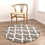 Round Rug Set: Versatile and Stunning 3D model small image 2