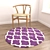 Round Rug Set: Versatile and Stunning 3D model small image 6
