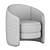  Stylish Calder Armchair: Modern Design, Quality Craftsmanship 3D model small image 4