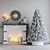Festive Christmas Tree Decor Set 3D model small image 4
