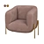 Saba Geo Armchair: Contemporary Elegance and Comfort 3D model small image 1