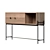 Stylish Oak Console: Clara 3D model small image 3