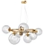 Elegant Brass Puppet Chandelier 3D model small image 1