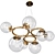 Elegant Brass Puppet Chandelier 3D model small image 3