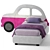 Comfort on Wheels: Bside Car Bed 3D model small image 3