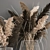 Dried Reed Bouquet in Metal Basket 3D model small image 2