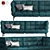 Modern Upholstered Husk Sofa 3D model small image 1