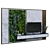 TV Wall Set: 210 Modern Style 3D model small image 3