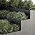 Modern Concrete Planter Set 3D model small image 2