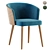 Stella V Chair: Stylish Dining Seating 3D model small image 1