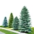 Evergreen Spruce Tree Set 3D model small image 2