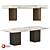 Kronco Rain Ceramic Dining Table 3D model small image 1