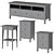 HEMNES Pedestal - Functional and Stylish Storage Solution 3D model small image 5