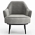 Elegant Mood Sofa Chair 3D model small image 2
