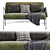Derry Genuine Sofa: Classic Comfort in Compact Size 3D model small image 2