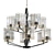 Stunning Glass Chandelier 3D model small image 1