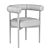 Modern Boucle Dining Chair by Leanne Ford 3D model small image 5