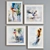 Modern Watercolor Woman Picture Frame Set 3D model small image 5
