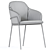 Stylish Strip Dining Chair 3D model small image 3