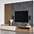 Sleek TV Wall 05 - High Quality & Detailed 3D model small image 3