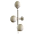 Elegant Trilogy Wall Sconce 3D model small image 2