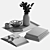 Modern Style Decorative Coffee Table Set 3D model small image 2