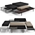 Modern Superquadra Bench Set 3D model small image 1