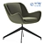 Stylish MEGHAN Swivel Armchair 3D model small image 1