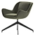 Stylish MEGHAN Swivel Armchair 3D model small image 2