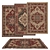 Versatile 3D Rug Set: V-Ray, Corona, and More 3D model small image 1