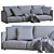 Sleek Leather Sofa: Ultimate Comfort & Style 3D model small image 5