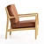 Luxury Leather AM.PM Dilma Armchair 3D model small image 4