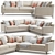 Sleek Sloan Corner Sofa: Modern Comfort for Your Home 3D model small image 1