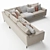 Sleek Sloan Corner Sofa: Modern Comfort for Your Home 3D model small image 4