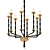 Elegant Papyrus Pendant Light 3D model small image 1