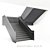 Sleek Steps: Contemporary Staircase 3D model small image 1
